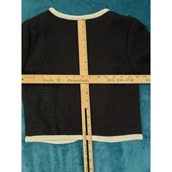 H&M Womens Black Long Sleeve Cardigan Sweater Size 2 Ladies Zipped Pockets NWT - Picture 7 of 8